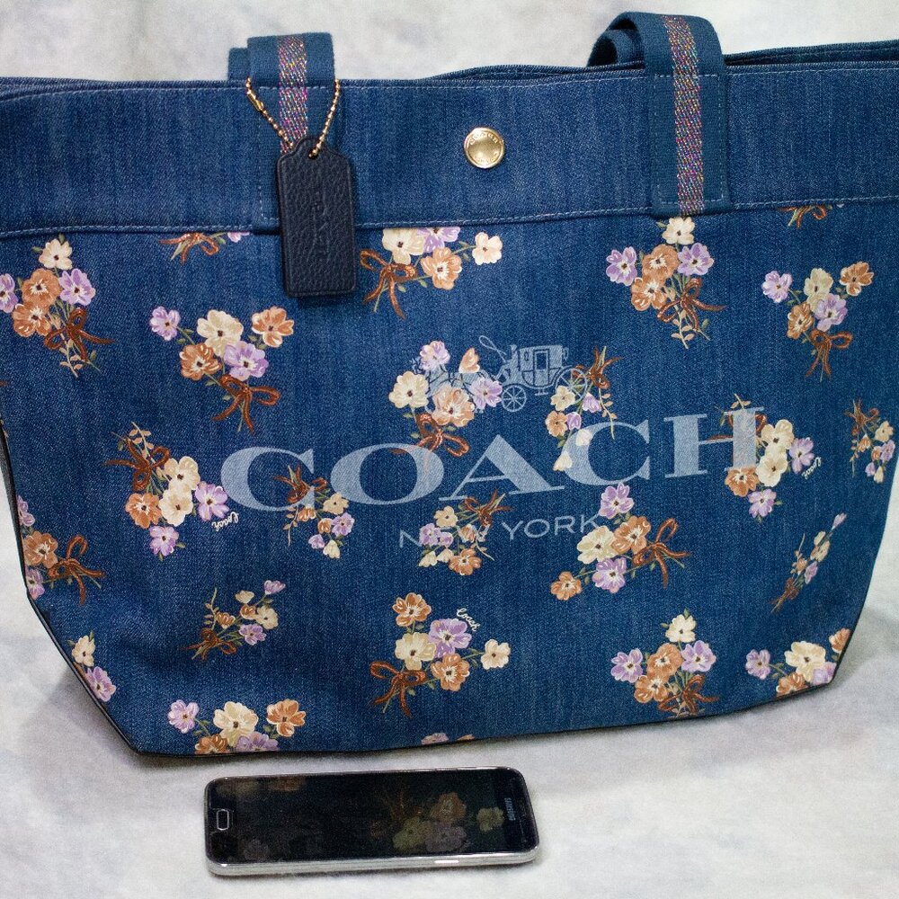 Coach - Floral Denim Tote